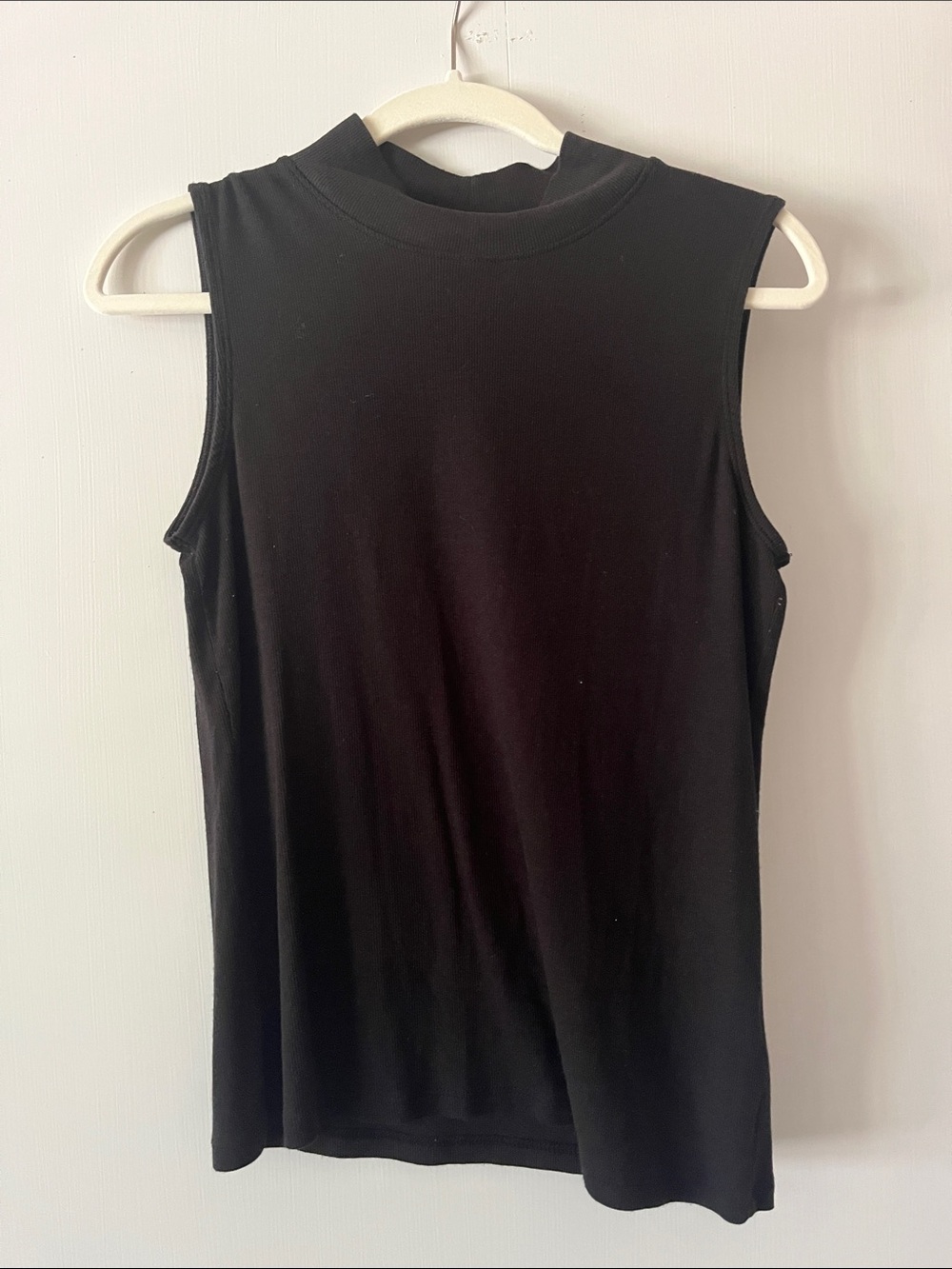 Rachel Zoe Black Sleeveless Mock Neck Tank